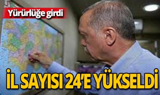 Cumhurbaşkanı Erdoğan, Kilis'i de o listeye ekledi
