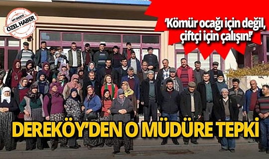 Dereköy'den Antalya Tarım İl Müdürlüğü'ne tepki!