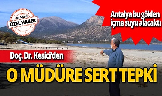 Doç. Dr. Erol Kesici’den o müdüre tepki: