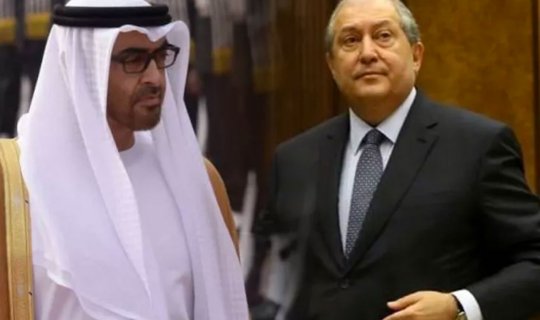 Ermenistan Cumhurbaşkanı Sarkisyan ile Veliaht Prens Muhammed bin Zayed Azerbaycanla yapılan ateşkesi görüştü