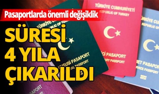 Pasaport süresinde önemli değişiklik