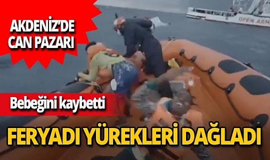 İtalya'nın Lampedusa adası yakınlarında bot battı! Bebeğini kaybeden annenin feryadı kameralara yansıdı