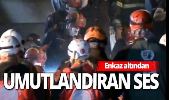 İzmir'de Emrah Apartmanı'nın enkazında yaşam sesi