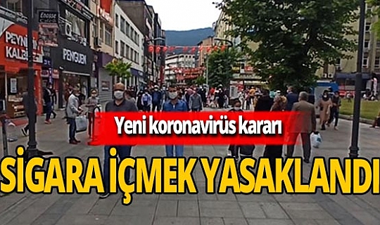 Karabük Kemal Güneş caddesinde sigara içmek yasaklandı