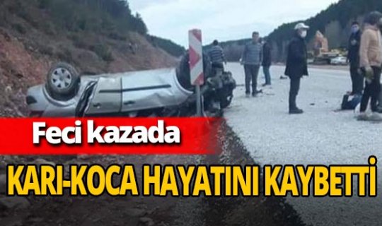 Kütahya'daki feci kazada Ali Kurnaz ve Fatma Kurnaz hayatını kaybetti