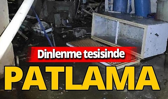Mersin'in Silifke ilçesinde dinlenme tesisinde su tankı patladı: 1 yaralı