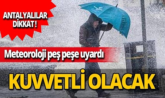 Meteoroloji'den fırtına ve yağış uyarısı