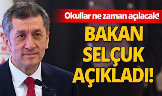 Milli Eğitim Bakanı Selçuk merak edilen tüm soruları cevapladı