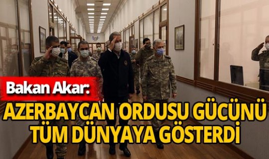 Milli Savunma Bakanı Hulusi Akar: 
