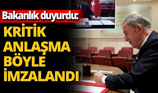 Milli Savunma Bakanlığı görüntüleri paylaştı! Mutabakat zaptı imzalandı