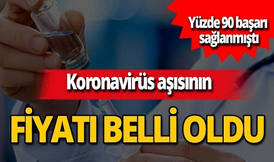 Pfizer/BionTech'in koronavirüs aşısının fiyatı ne kadar?