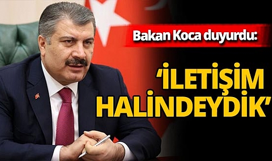 Sağlık Bakanı Fahrettin Koca Prof. Dr. Uğur Şahin ile görüştüğünü duyurdu