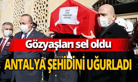 Şehit Jandarma Yüzbaşı Yasin Kurt Antalya'da son yolculuğuna uğurlandı
