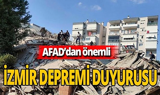 Son dakika! AFAD'dan  İzmir Seferihisar depremi duyurusu