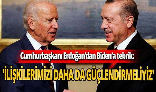 SON DAKİKA! Cumhurbaşkanı Recep Tayyip Erdoğan'dan Biden'a tebrik