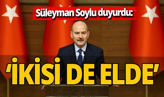 Süleyman Soylu İskenderun'daki patlamayla ilgili açıklamada bulundu: 'İkisi de elde'