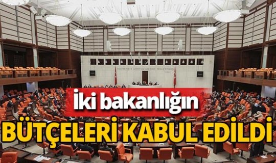 TBMM Genel Kurulunda, Milli Eğitim ile Ulaştırma ve Altyapı bakanlıklarının bütçeleri kabul edildi