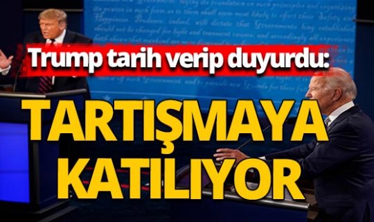 Trump, Biden ile 15 Ekim'deki canlı yayın tartışmasına katılmayı planlıyor