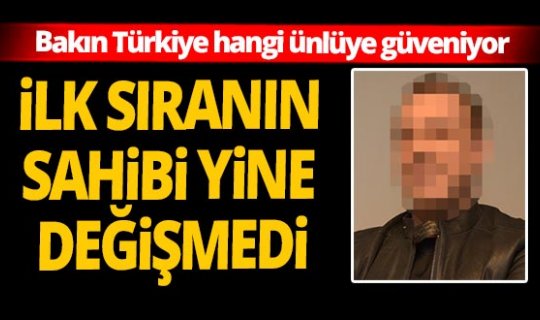 'Türkiye'nin en güvenilir ünlüleri' araştırmasının sonucu açıklandı!