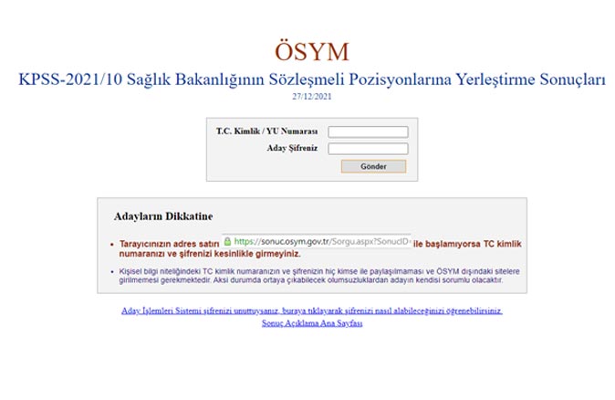 ÖSYM, Sağlık Bakanlığı sözleşmeli personel alımı sonuçları açıklandı