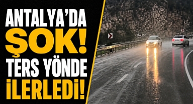 Antalya'da dehşet yolculuğu! Ters yönde kilometrelerce ilerledi