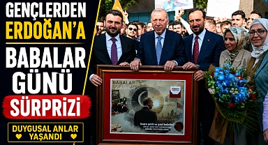Gençlerden Cumhurbaşkanı Recep Tayyip Erdoğan'a Babalar Günü sürprizi!